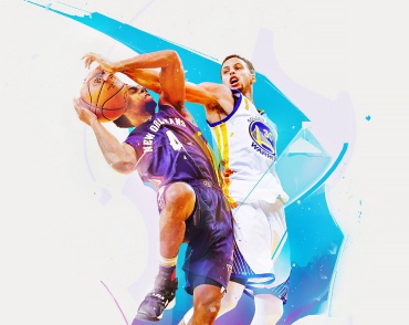 Плакат баскетбол Нью-Орлеан проти Голден Стар